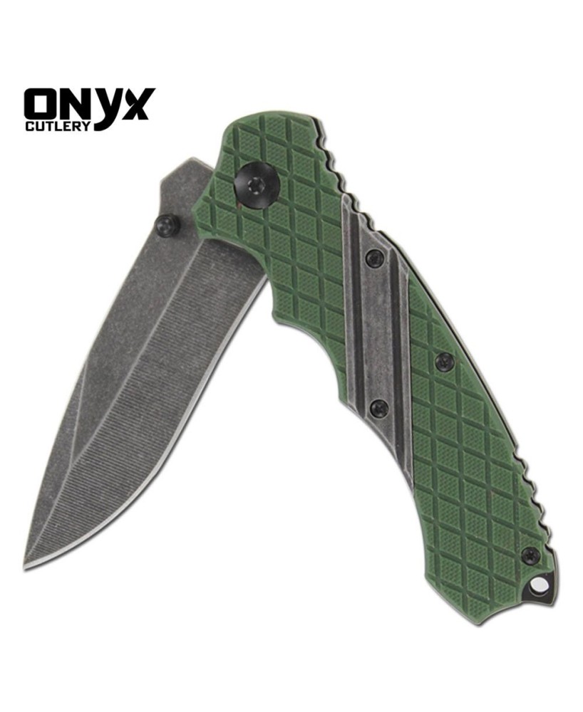 Jackal Drop Point Spring Assist Knife by Onyx Cutlery