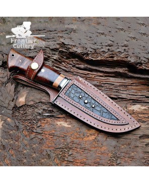 BIGCAT Damascus Steel Hunting Knife