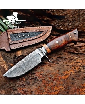 BIGCAT Damascus Steel Hunting Knife