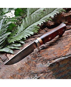 BIGCAT Damascus Steel Hunting Knife