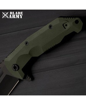 D2 Tool Steel Tactical Folding Knife