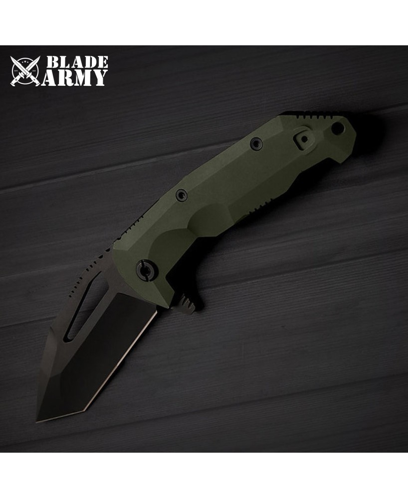 D2 Tool Steel Tactical Folding Knife