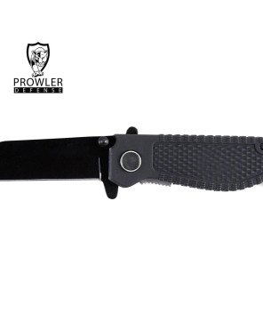 Prowler Defense Tactical Black Tanto Pocket Knife