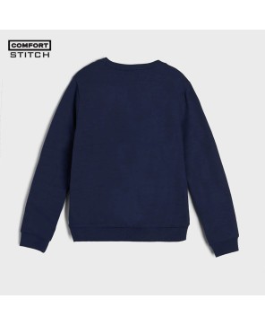 Print Sweatshirt in Blue for Mens