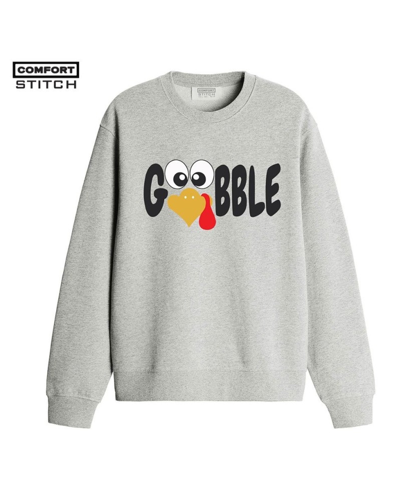 Light Grey Marl Knit Print Sweatshirt