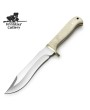 buffalo hunter, smooth white bone  Hunting knife by frontier Cutlery