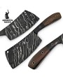 Damascus Serbian Cleaver Knife