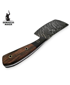 Damascus Serbian Cleaver Knife