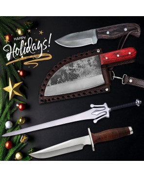 Explorer's Edge Holiday Knives: Festive Outdoor Collection