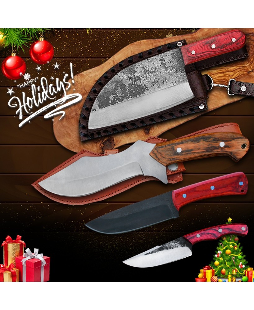 Holiday Wilderness Knife Set - Perfect Christmas Gift