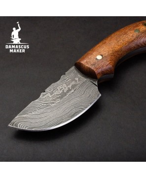 Damascus Maker Skinner Knife