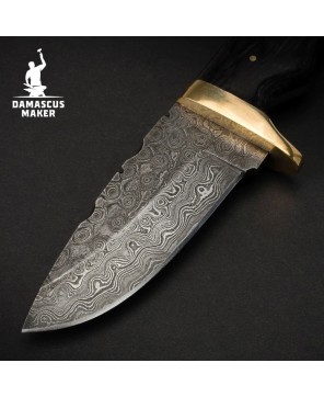 Damascus Maker Skinner Knife