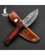 Hunter Damascus Fixed Blade Knife