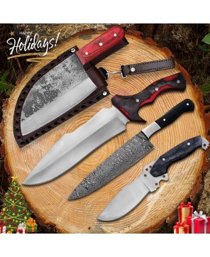 Handcrafted Adventure Knives Set