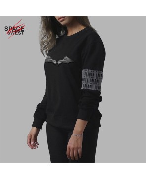 Black Batman Sweatshirt - Comfort Stitch