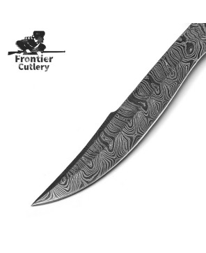 Camel Bone Damascus Bowie Knife