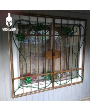 Window grille, window grate, grapes, birthday, Christmas, anniversary, window, window decor, iron gift, steel gift, mother, gran