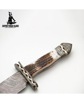 Custom Forged Blades Big Game Hunting Knife