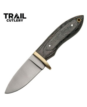 Trail Cutlery Black Wood Hunting Knife