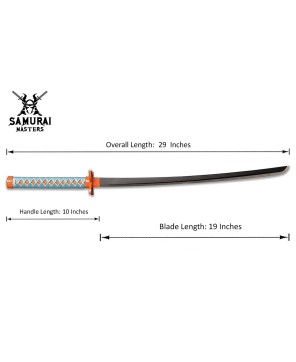 Handmade Stainless Steel Blade Katana - Inspired by Demon Slayer Anime