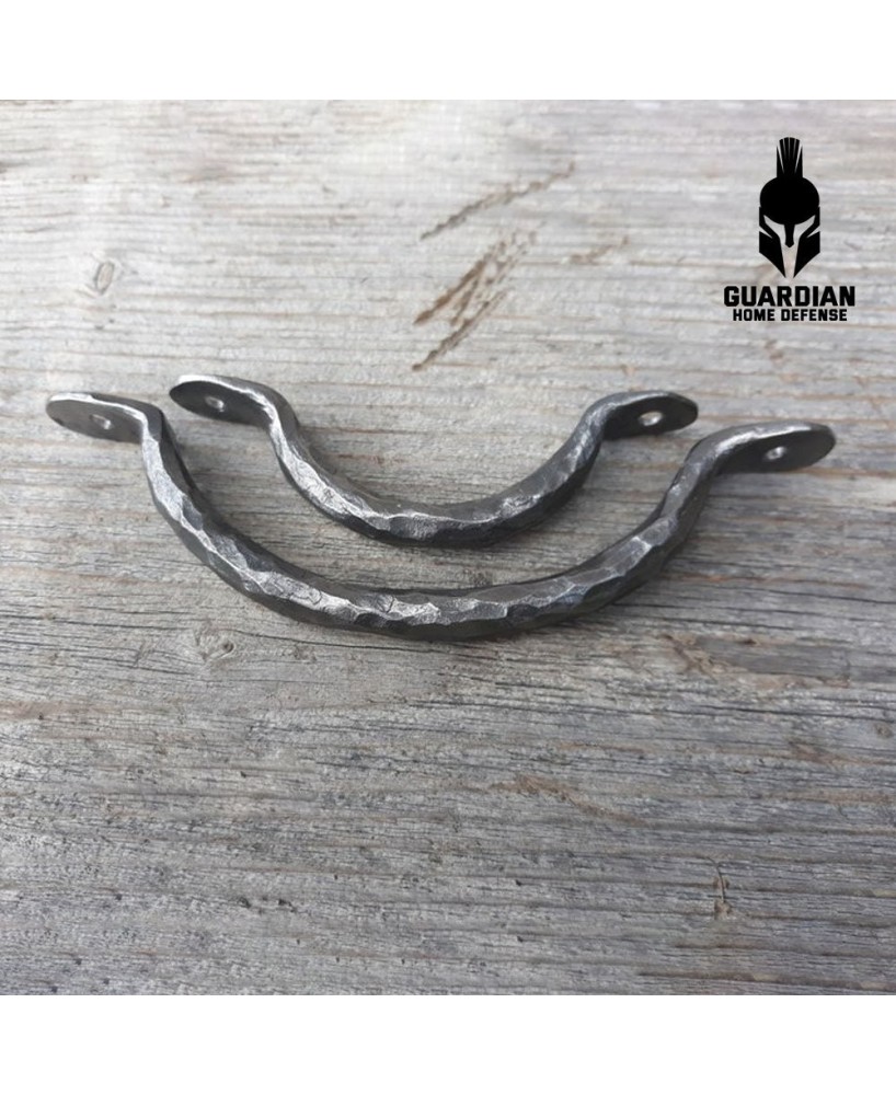 Hand Forged Iron Cabinet Handle Wrought Drawer Pull Rustic Farmhouse Style