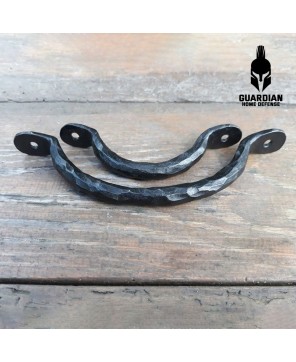 Hand Forged Iron Cabinet Handle Wrought Drawer Pull Rustic Farmhouse Style