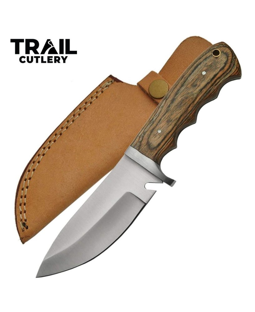 Handmade Hunting Knife - Pakkawood & Stainless Steel