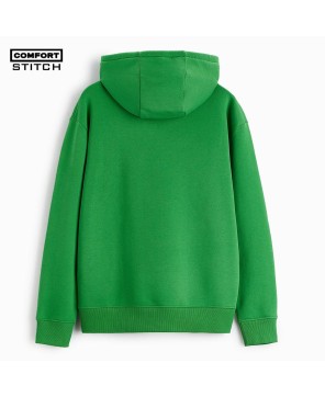 Green Comfort Cotton-Polyester Blend Hoodie