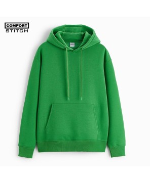 Green Comfort Cotton-Polyester Blend Hoodie