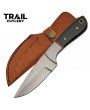 Trail Cutlery Damascus Hunter - Black Horn