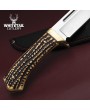 Hunting Knife - Stainless Steel & Stag Horn