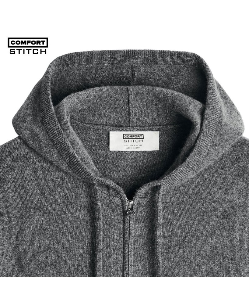  CASHMERE KNIT HOODIE