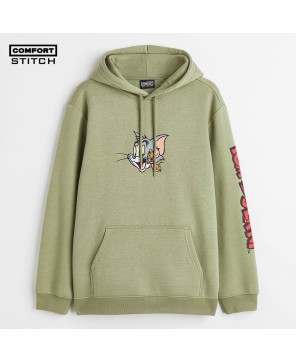 Regular Fit Artwork Printed Hoodie