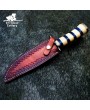 Authentic Hand-Forged Damascus Hunting Knife