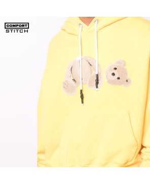 Bear logo-print hoodie