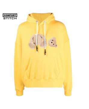 Bear logo-print hoodie