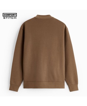 Light Brown High Neck Sweatshirt