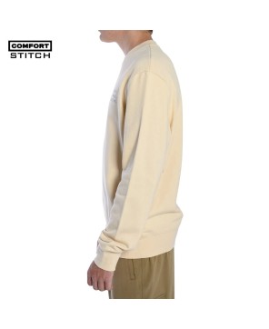 Cotton Crewneck Sweatshirt in Cream