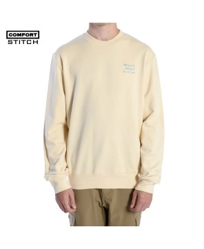 Cotton Crewneck Sweatshirt in Cream