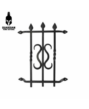 16.5″x13.5″x2″ Gate Speakeasy Grille, Iron Scroll Design 103, Gates, Windows, Door Grille for Patio, Garage, Screen, Front & Fre