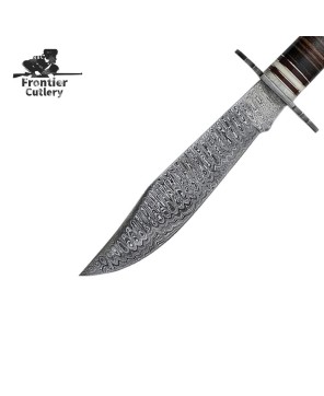 Crown Stag Damascus Bowie