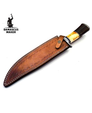 Damascus Bowie Knife