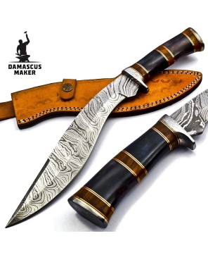 Versatile Kukri Knife with Leather Sheath