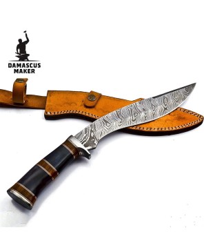 Versatile Kukri Knife with Leather Sheath