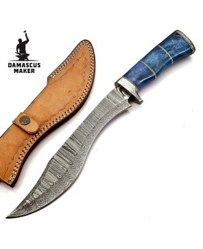 Elegant Handcrafted Damascus Camping Knife