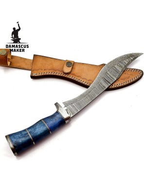 Elegant Handcrafted Damascus Camping Knife