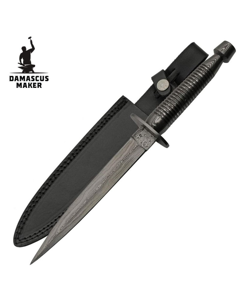 Damascus Steel Commando Dagger