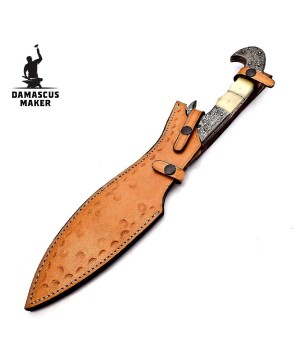 High-Quality Kukri Knife with Cowhide Sheath