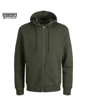 Basic Full Zip Sweatshirt Hoodie