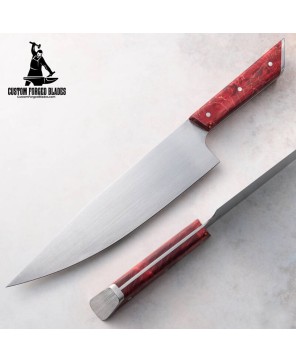 Handmade Stainless Steel Kitchen Knife - Custom Forged Blades